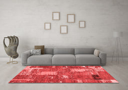 Transitional Red Washable Rugs