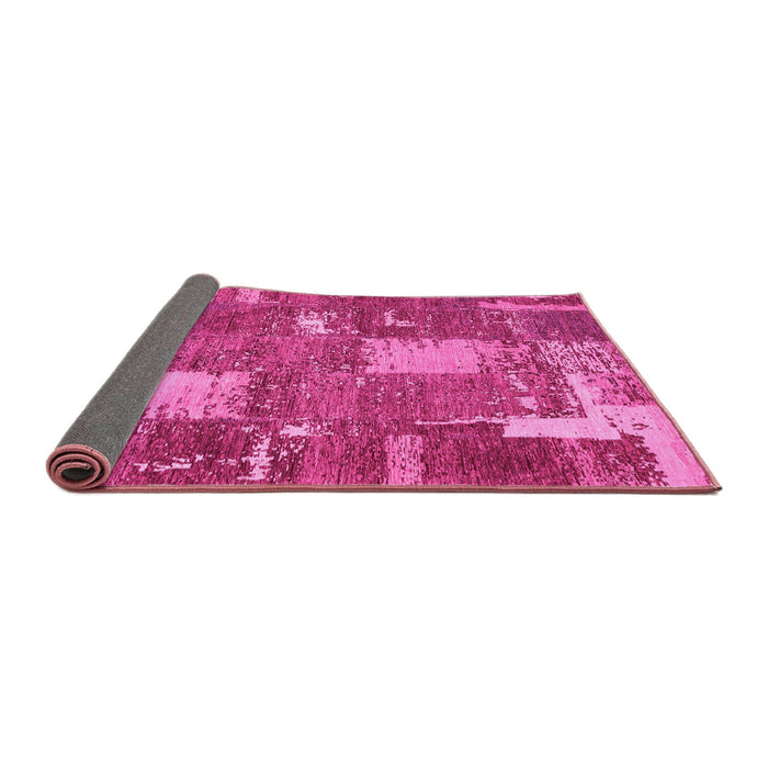 Sideview of Patchwork Pink Transitional Rug, abs2334pnk