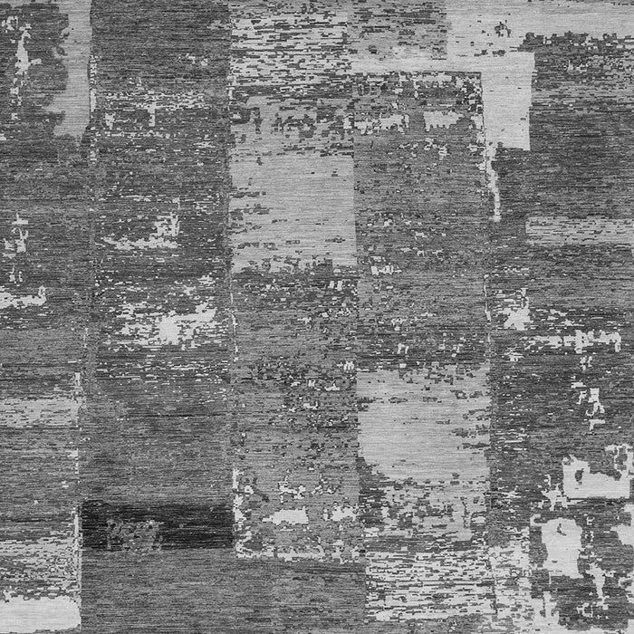 Square Patchwork Gray Transitional Rug, abs2334gry