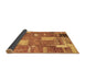 Sideview of Patchwork Brown Transitional Rug, abs2335brn