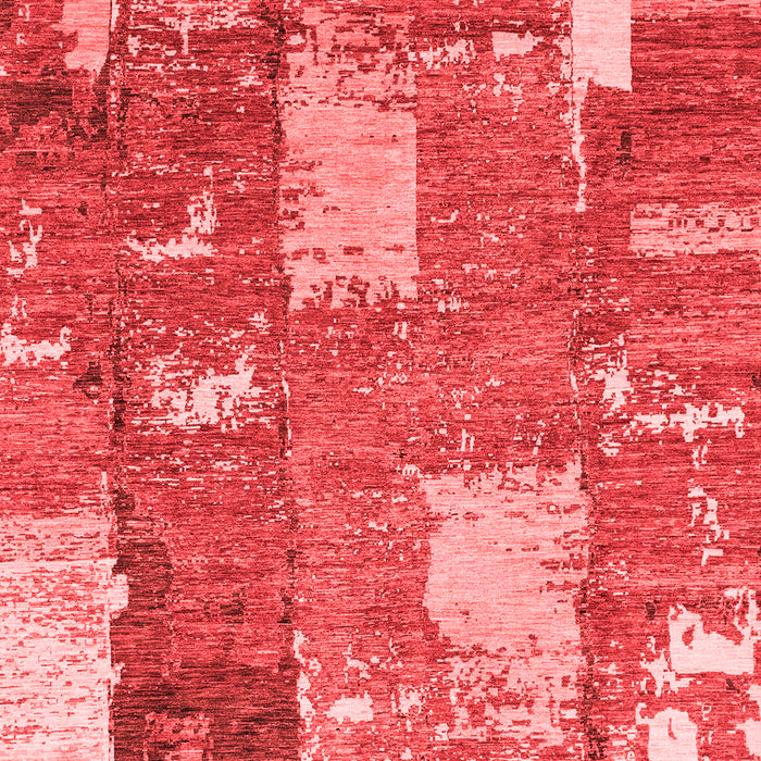 Machine Washable Patchwork Red Transitional Rug, wshabs2335red