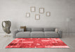 Transitional Red Washable Rugs