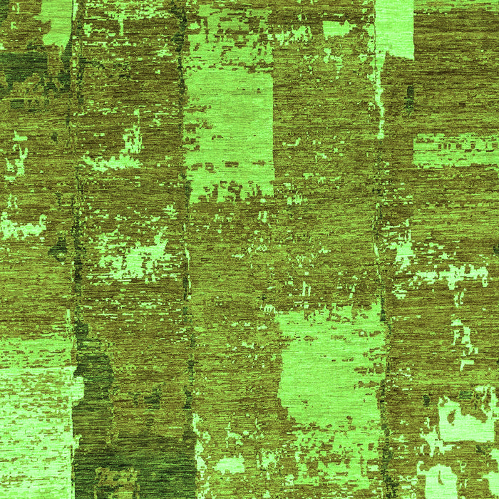 Machine Washable Patchwork Green Transitional Area Rugs, wshabs2335grn
