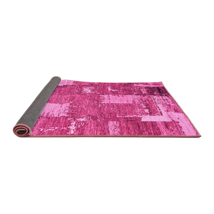 Sideview of Patchwork Pink Transitional Rug, abs2335pnk