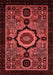 Abstract Red Modern Area Rugs