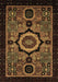 Machine Washable Abstract Brown Modern Rug, wshabs2336brn