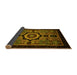 Sideview of Abstract Yellow Modern Rug, abs2336yw