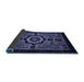 Sideview of Abstract Blue Modern Rug, abs2336blu