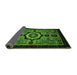 Sideview of Abstract Green Modern Rug, abs2336grn