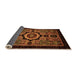 Sideview of Abstract Orange Modern Rug, abs2336org