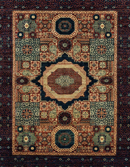 Machine Washable Abstract Brown Rug, wshabs2336