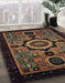 Machine Washable Abstract Brown Rug in a Family Room, wshabs2336