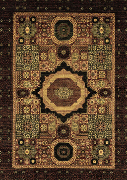 Abstract Brown Modern Rug, abs2336brn