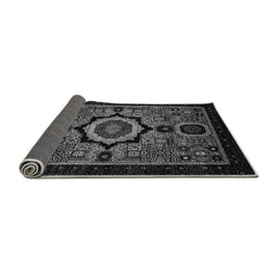 Sideview of Abstract Gray Modern Rug, abs2336gry