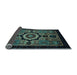 Sideview of Abstract Light Blue Modern Rug, abs2336lblu