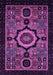 Machine Washable Abstract Purple Modern Area Rugs, wshabs2336pur