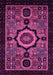 Machine Washable Abstract Pink Modern Rug, wshabs2336pnk