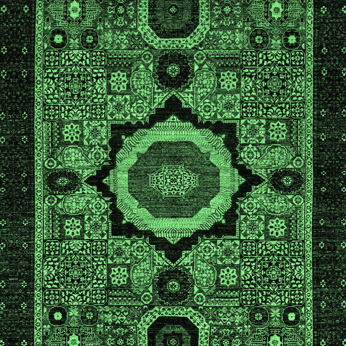 Abstract Emerald Green Modern Rug, abs2336emgrn