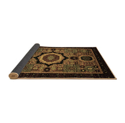 Sideview of Abstract Brown Modern Rug, abs2336brn
