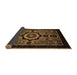 Sideview of Abstract Brown Modern Rug, abs2336brn