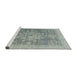 Sideview of Machine Washable Abstract Grey Gray Rug, wshabs2337