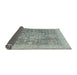 Sideview of Abstract Gray Modern Rug, abs2337