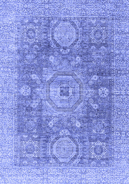Abstract Blue Modern Rug, abs2337blu