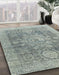 Machine Washable Abstract Grey Gray Rug in a Family Room, wshabs2337