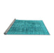 Sideview of Machine Washable Abstract Light Blue Modern Rug, wshabs2337lblu