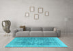 Machine Washable Abstract Light Blue Modern Rug in a Living Room, wshabs2337lblu