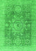 Abstract Green Modern Rug, abs2337grn