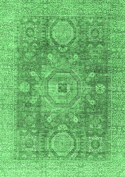 Abstract Emerald Green Modern Rug, abs2337emgrn