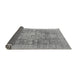 Sideview of Abstract Gray Modern Rug, abs2337gry