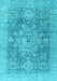 Machine Washable Abstract Light Blue Modern Rug, wshabs2337lblu