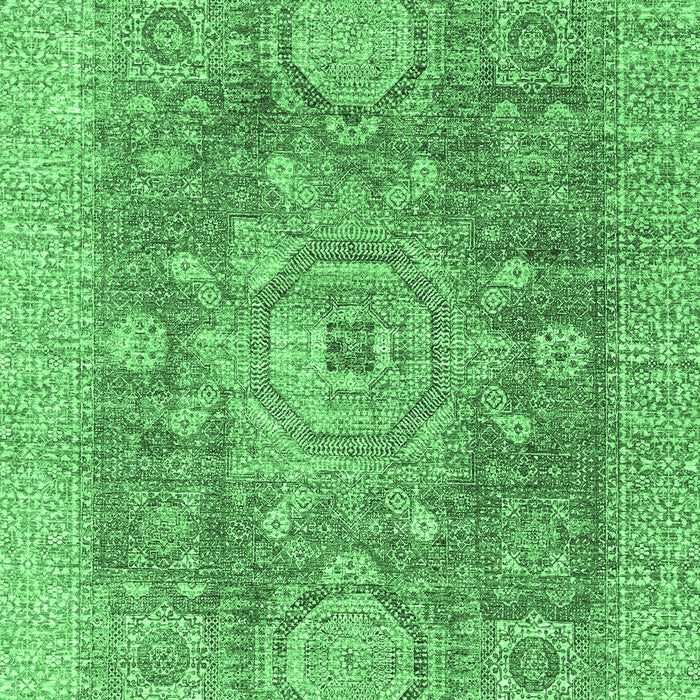 Machine Washable Abstract Emerald Green Modern Area Rugs, wshabs2337emgrn