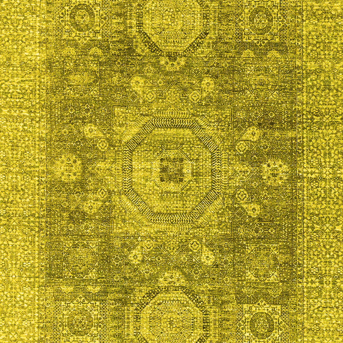 Machine Washable Abstract Yellow Modern Rug, wshabs2337yw