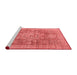 Modern Red Washable Rugs