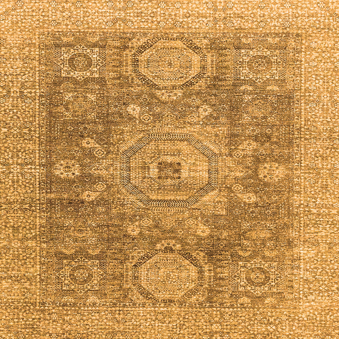 Square Abstract Orange Modern Rug, abs2337org