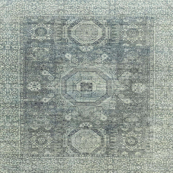 Square Abstract Gray Modern Rug, abs2337