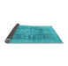 Sideview of Abstract Light Blue Modern Rug, abs2337lblu