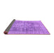 Sideview of Abstract Purple Modern Rug, abs2337pur