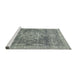 Sideview of Machine Washable Abstract Ash Gray Rug, wshabs2338