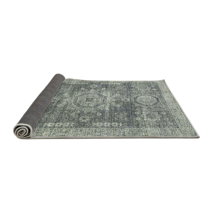 Sideview of Abstract Ash Gray Modern Rug, abs2338