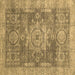 Square Abstract Brown Modern Rug, abs2338brn