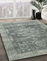 Abstract Ash Gray Modern Rug, abs2338