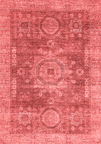 Abstract Red Modern Rug, abs2338red