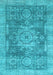 Machine Washable Abstract Light Blue Modern Rug, wshabs2338lblu