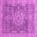 Square Machine Washable Abstract Pink Modern Rug, wshabs2338pnk