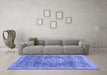 Machine Washable Abstract Blue Modern Rug in a Living Room, wshabs2338blu