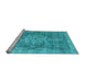 Sideview of Machine Washable Abstract Light Blue Modern Rug, wshabs2338lblu